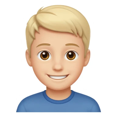 smiling boy in indoor portrait sticker