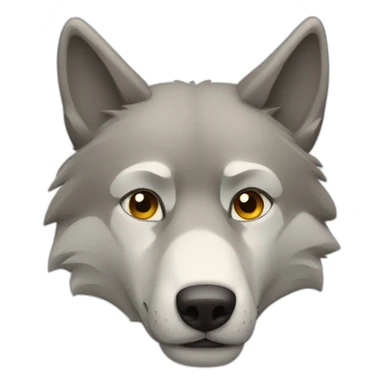 Un loup qui dort sticker