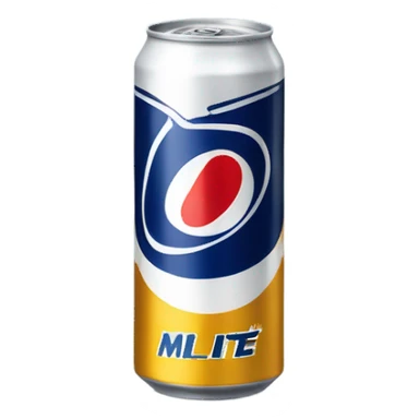 Miller lite can on skis sticker