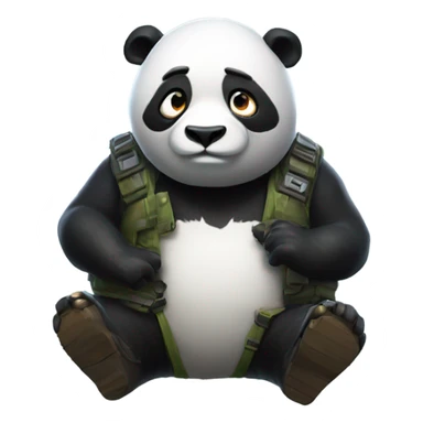GhstPanda playing Fortnite sticker
