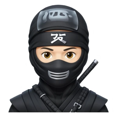 Ninja with MB written on it sticker