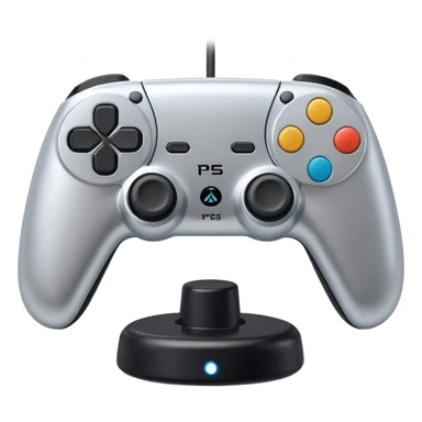 joystick ps5 colore argento 3D sticker