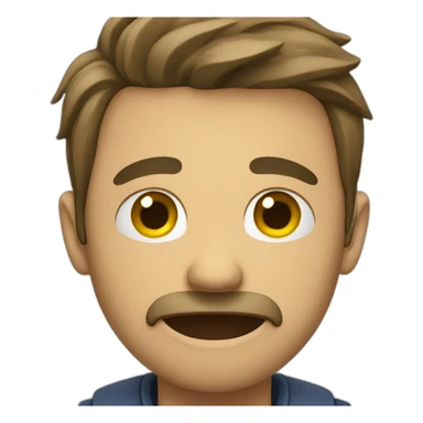 a man crying on call sticker