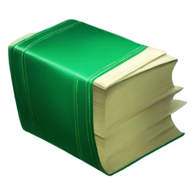 emerald green book sticker