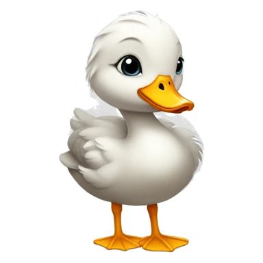 cute little ugly duckling sticker