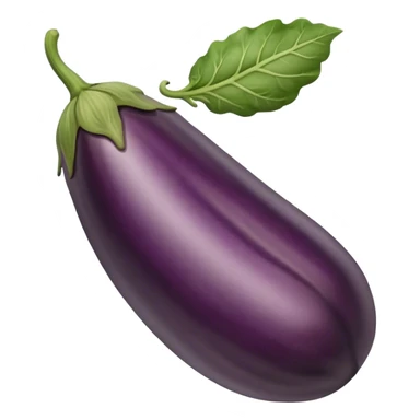 Brown eggplant with veins sticker