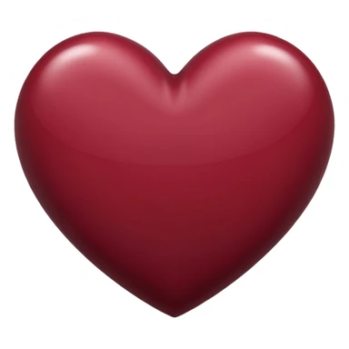 Maroon heart sticker