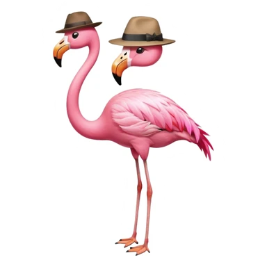 Fedora Flamingo sticker