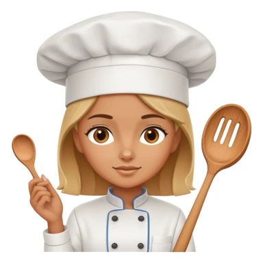 girl cooking herself sticker