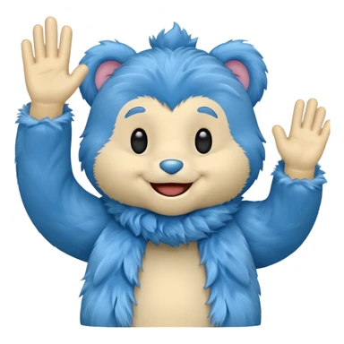 Un huggy wuggy saludando sticker