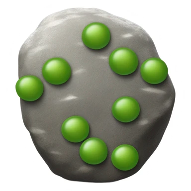 rock eating peas sticker