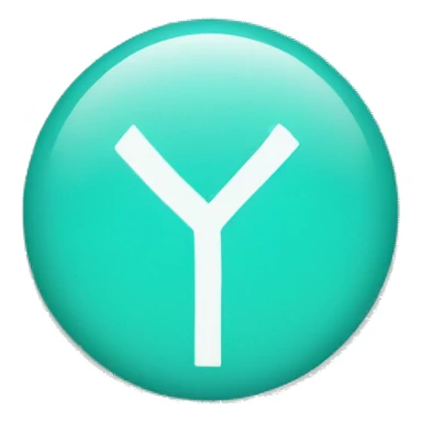 A cyan circle wit a white tick inside sticker