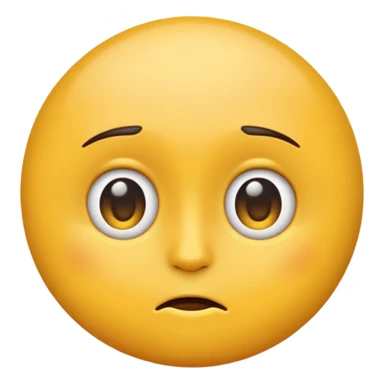a regular emoji side eyeing in confusion  sticker