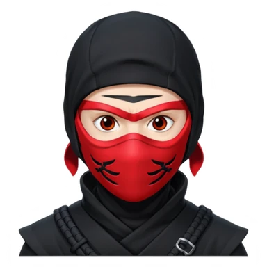 ninja with red mask sticker