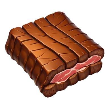 a single smoked beef rib smaller sticker