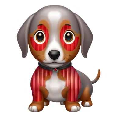 dapple dachshund  sticker