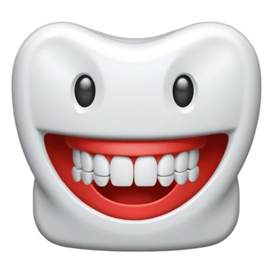 Wind-up chattering teeth sticker