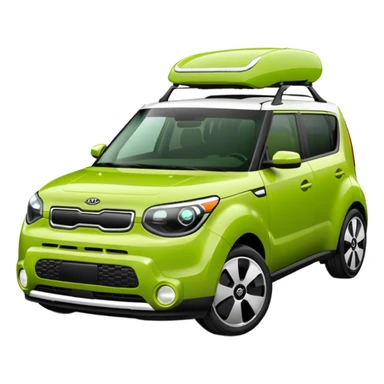 Green kia soul sticker