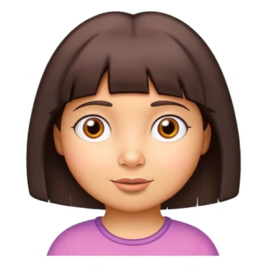 Dora l'exploratrice with fair skin sticker