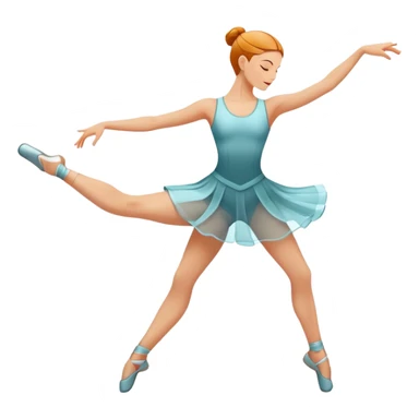 Icon for Contemporary Dance: dynamic dance poses, athletic footwear and fluid movement lines, with a minimalist dance floor and creative lighting. The icon should convey energy, expression and the versatility of contemporary dance. Transparent background. sticker