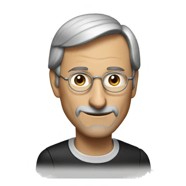 Steve jobs is happy sticker