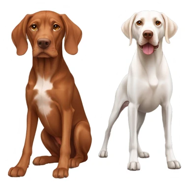 Two vizslas and Germain short hair pointer sticker