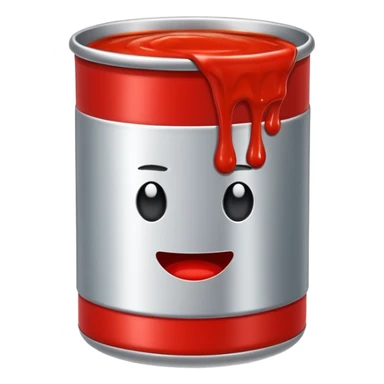 Sauce can with “rude” on it sticker