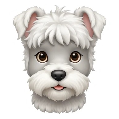 schnauzerwhite mini schnauzer sticker