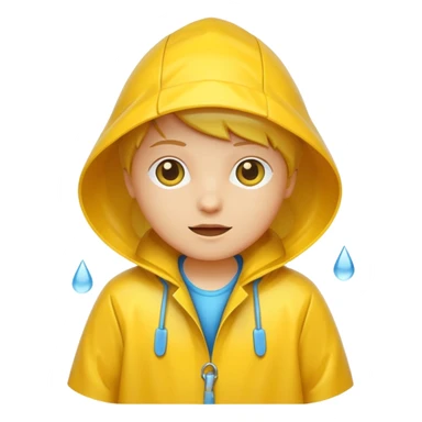 yellow raincoat sticker