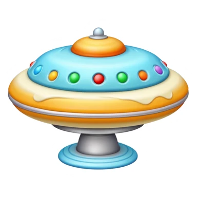 cake in a shape of ufo sticker