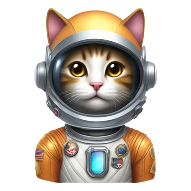 cat in a spacesuit sticker