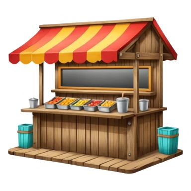 small roadside foodstall sticker