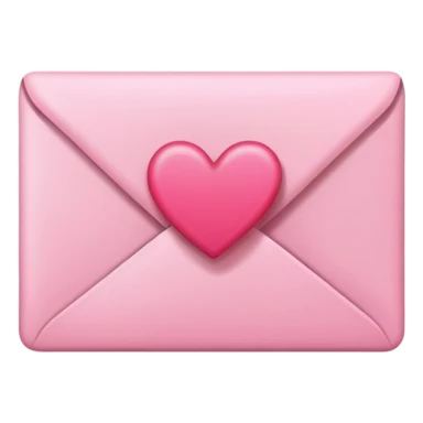 Pink romantic letter sticker