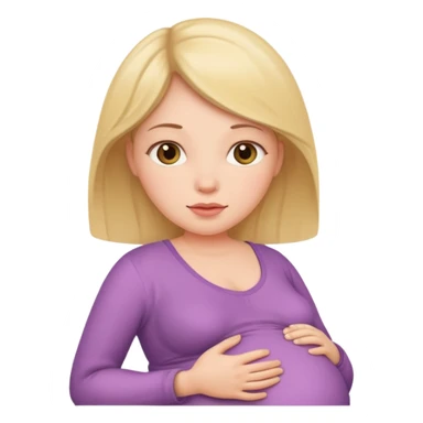 Pregnant belly woman sticker