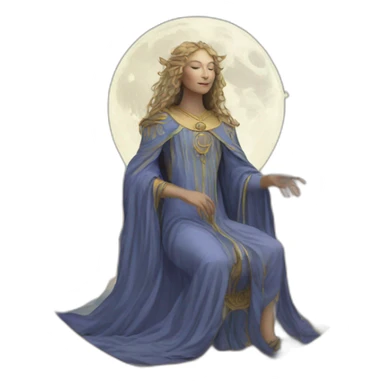 Tarot-the moon sticker