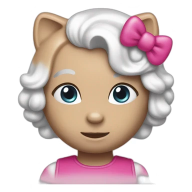 Emoji hello kitty sticker