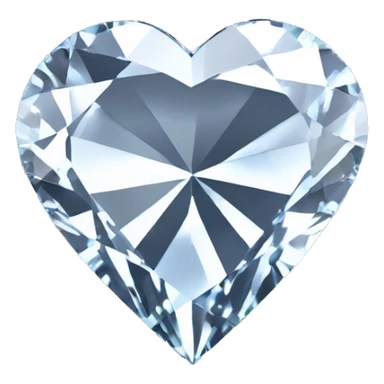 Heart shaped 56-carat crystal diamond sticker