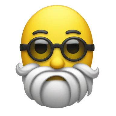 Yellow emoji but with cold attitude sticker