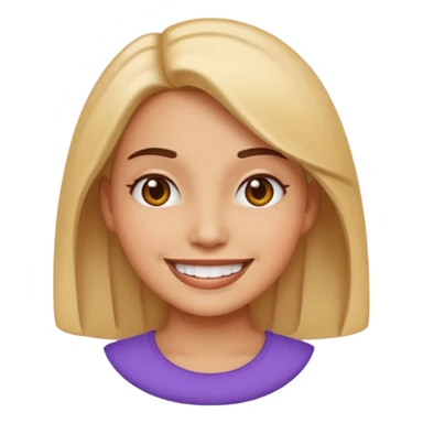 Tête jolie femme emoji sticker