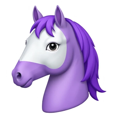 Purple horse wearing white t-shirt

 sticker