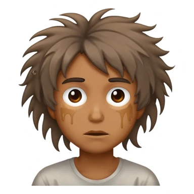 Me with shit on my head sticker