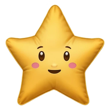 star shaped pillow sticker