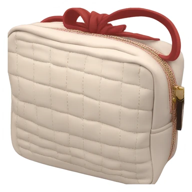 Quilted Box pouch make up bag  sticker