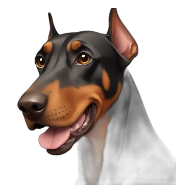 two DOBERMAN sticker