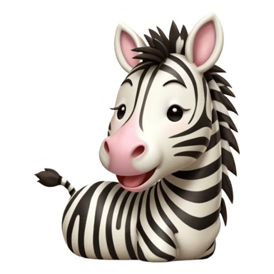 Cinematic Cute Yawning Zebra Portrait Emoji, Head tilted slightly with a dramatic, wide-open yawn, showcasing a soft, downy striped fur with gently drooping ears, a long, elegant equine snout, and round eyes barely open in drowsy contentment, Simplified yet irresistibly adorable features, highly detailed, glowing with a soft, cozy glow, high shine, relaxed yet expressive, stylized with a touch of savannah charm, bright and endearing, soft glowing outline, capturing the essence of a sleepy yet affectionate zebra that feels like it could stretch out of the screen and curl up for a nap! sticker