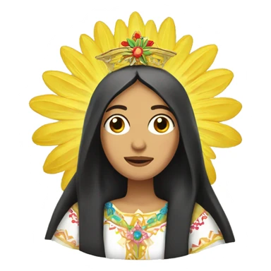 Mexican virgen María  sticker
