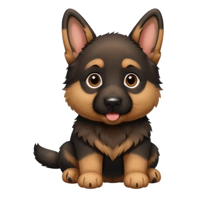 german shepard puppy sticker
