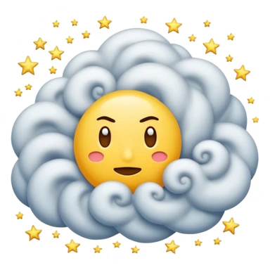 Make a fight dust Cloud with stars sticker