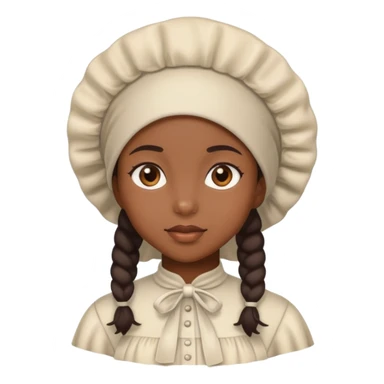 black girl with bonnet sticker