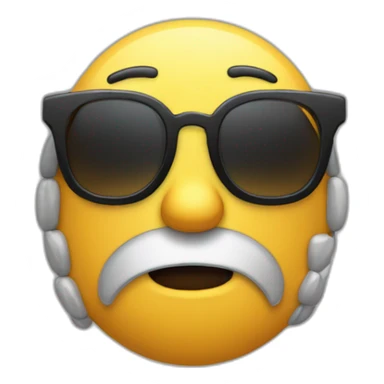 Cincuenton con gafas durmiendo sticker